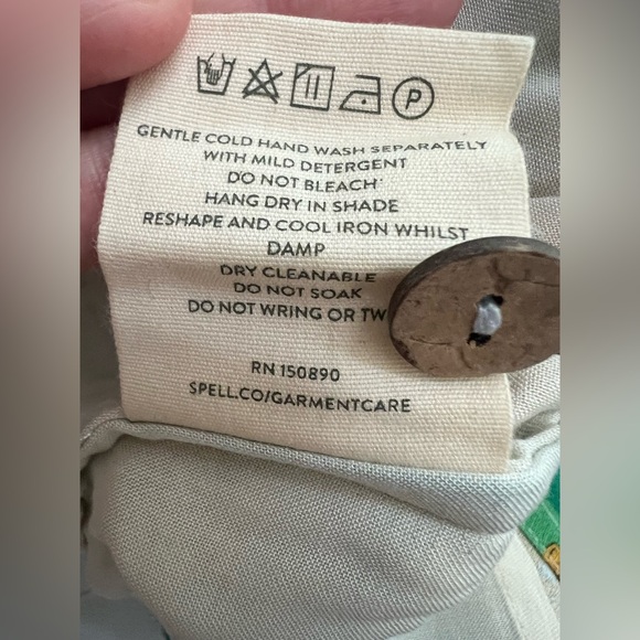 Spell Maddelena Wrap Skirt in Limoncello Print, Size Medium - Picture 10 of 11